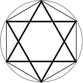 六芒星『りくぼうせい・ヘキサグラム』(hexagram)